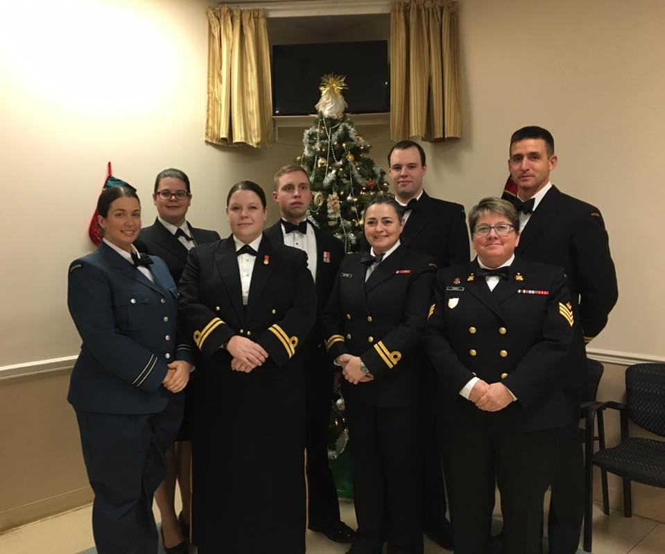 dinner made by the ladies auxiliary and served by the staff of